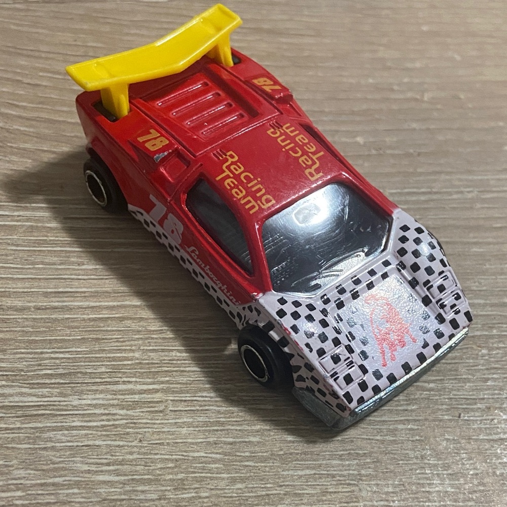 Vintage Majorette Lamborghini Countach Racing Team no.78 Red 1/56